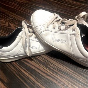 White leather And1 boys shoes size 4